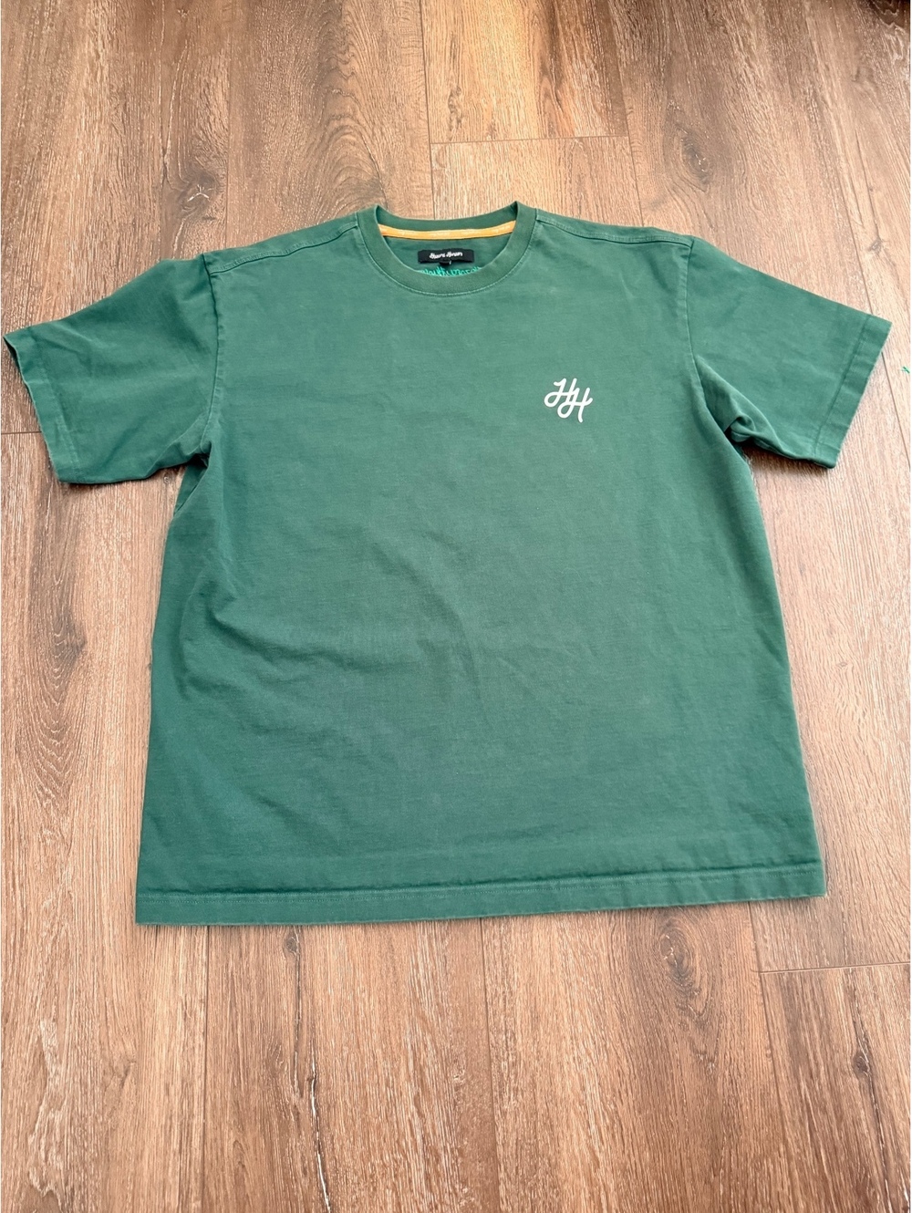 Hazard Hunters T Shirt Large Green Embroidered HH Logo Golf Streetwear Tee
